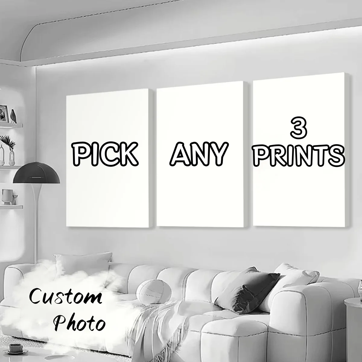 Impression sur toile personnalisée 3/4/5 pièces, photo personnalisée adaptée à la vie de famille, aux animaux domestiques, aux paysages, aux couples, aux mariages, à la décoration de la maison, aux affiches, aux cadeaux